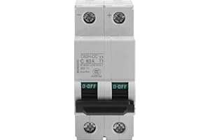 HILITAND DC 250V 63A interruptor corriente continua magnetotermico, 2P Interruptor solar de la energía del disyuntor de circuito del aire miniatura de baja tensión