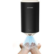 Anydry Sèche-Mains Mural Mini - 1350W - Acier Inox - Économique
