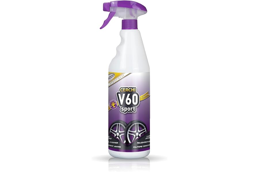 Sisbrill V60 Sport Limpia Llantas - Neutro y Seguro - Efecto Gecko Spray - 1 Litro