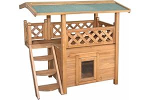 KERBL PET Kerbl Maisonnette pour Chat Lodge, 77x50x73 cm