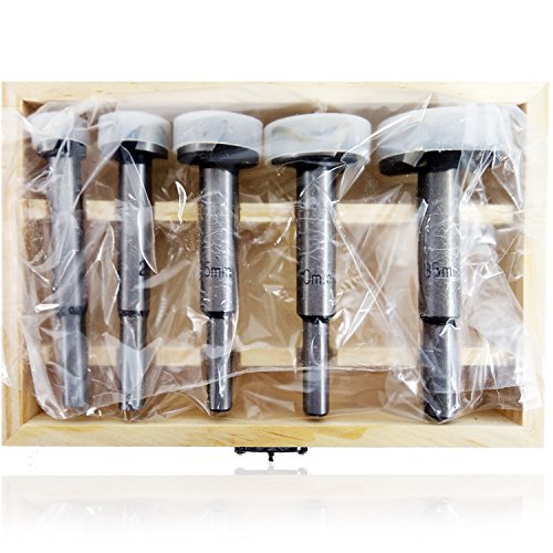 HSM Forstnerbohrer Satz Set Holzbohrer Topfbohrer 5-tlg. mit Zentrierspitze 15 – 35 mm Astlochbohrer Dübelbohrer - 3