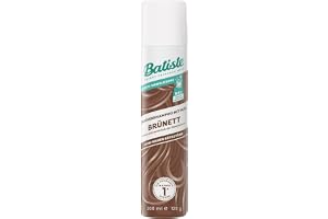 Batiste Torrschampo brunett 200 ml, torrt schampo för att fräscha upp och styla håret, hårvårdsspray för mörkt hår, utan rester, utan sköljning, hårstyling med färgeffekt (1-pack)