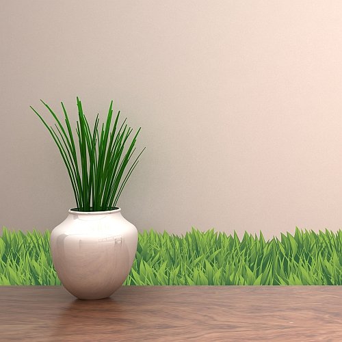 Wandkings Bordüre „Grasbordüre“ 2 Stück je 120 cm, Gesamtlänge: 240 cm, selbstklebend - 3
