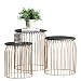 Produktbild [en.casa] Stylischer Metallkorb im 3er Set - Design Beistelltisch / Couchtisch kupferfarben Metall