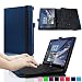 Produktbild Infiland Odys Winpad 10 2in1 /Lenovo Miix 300 10.1 zoll Hülle Case -Slim Fit Folio PU-lederne dünne Kunstleder Schutzhülle Cover Tasche für Odys Winpad 10 2in1 25,7 cm (10,1 Zoll) Convertible Tablet-PC/ Lenovo Miix 300 25,6 cm (10,1 Zoll HD IPS) Windows Tablet PC(mit Auto Schlaf / Wach Funktion,Tablet und Tastatur sind nicht entgehaltet)(Dunkleblau)