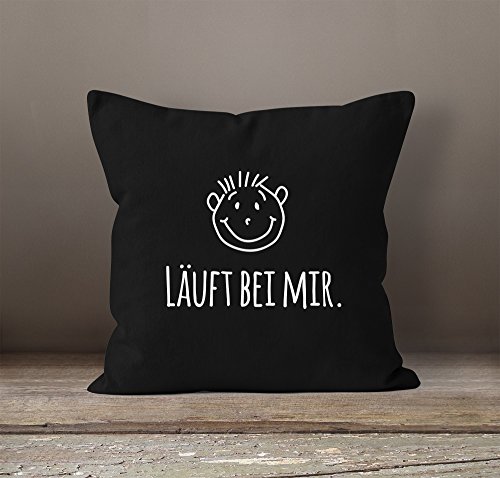 Kissen-Bezug, Kissen-Hülle, Deko-Kissen, 40×40, Baumwolle, Moonworks® schwarz unisize - 2