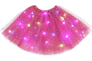 URAQT Jupe Tutu LED pour Femme, Jupe Tulle Femme Adulte Adolescent Parti Ballet Danse Fancy Dress Halloween Costume