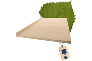 HOFMEISTER® Schneidebrett Holz, Küchenbrett, Brot- und Pizzabrett, Backunterlage, Arbeitsplatte Küche, Herdabdeckplatte aus Holz, 60 x 39 x 1,5 cm