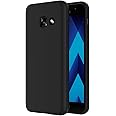 AICEK Cover per Samsung Galaxy A3 2017, Cover Galaxy A3 2017 Nero Silicone Case Molle di TPU Sottile Custodia per Samsung Gal