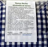 Gute Nacht Kräuterkissen 20×20 BIO-Kräuter und BIO-Stoff BLAU - 3