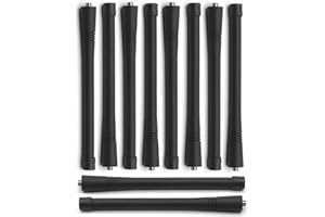 NEWASHAN 10 x VHF Whip Antenna di ricambio per Motorola Radio CP040 CP185 CP200 CP200D EP450 HT750 HT1250 PR400 Walkie Talkie 136-174 MHz 15 cm