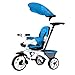 Produktbild Dreiräder WSSF- 3 Wheeler 1-3-5 Jahre Altes Elternteil Schiebegriff Baby Pedal Fahr-auf Fahrrad Trike Kinder Infant Trolley Outdoor Fahrrad Spielzeugauto, 75 * 48 * 93cm (Farbe : Blue)