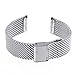 Produktbild Edelstahl Metall Uhren Ersatz Riemen Armband mit Stecker für CK Bürger Longines 18mm Silber