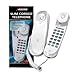 Price comparison product image Pikapak Slimline Wall Mountable Corded Telephone - Cream/White