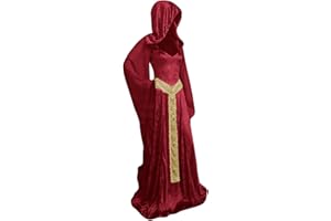 teobant Women Medieval Dress Renaissance, Witch Costume Traditional Victorian Fancy Dress Gown Halloween Carnival