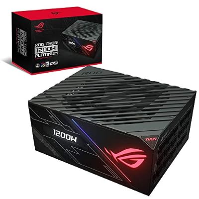ASUS - Alimentation ASUS ROG THOR 1200 W - Certifiée 80 Plus Platinum - Garantie 10 Ans - RGB Aura Sync - Ecran OLED