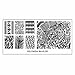 Bundle Monster 5pc Polynesian Themed Nail Art Design Rectangular XL Stamping Plates-Polynesia Tribal