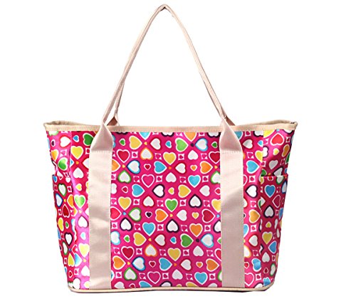 Preisvergleich Produktbild iSuperb Reisetasche Wickeltaschen Handgepäck Wasserdichte Tasche Sporttaschen Schuhtasche (Rosenherz)