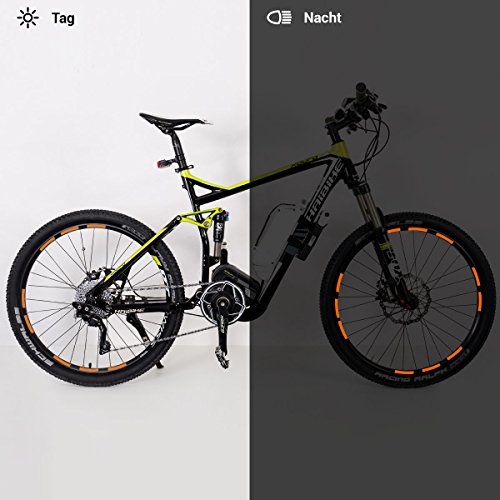 Motoking Reflektor-Aufkleber-Set für Mountainbike oder Fahrrad, Wabenmuster reflektierend, 10mm - 3