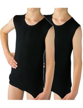 HERMKO 2040 2er Pack Jungen Muskelshirt