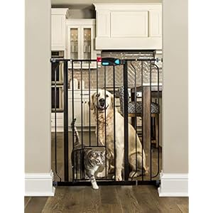 Carlson Mascota Productos Puerta con Mascota Puerta, Negro, Extra Grande