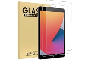 XunyLyee [2 Pièces Protection Écran Compatible avec iPad 10,2" (Modèle 2021/2020/2019, 9ème/8ème/7ème génération), pour iPad 9/8 / 7 Film en Verre Trempé Anti-rayures