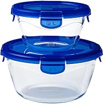 Set 7 Boîtes Pyrex Cook & Go - Verre Borosilicate, Couvercles Hermétiques - Made In France