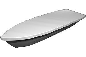 Planesium Housse de Bateau, Couverture de Bateau, Bateau de pêche, Protection, Robuste, résistante à la déchirure, Oxford imperméable, Tissu Blanc 420cm x 140cm