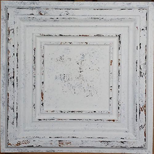 ceiling tile Faux tin painted peeling black restaurant art ceiling panel PL05 10pcs/lot