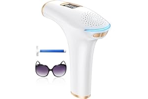 ZKMAGIC Épilateur Lumière Pulsée,IPL Épilateur Laser 999900 Flashes avec 9 Niveaux et 3 Fonctions - HR/SC/RA pour Femme et Homme, visage, corps, bikini, aisselles