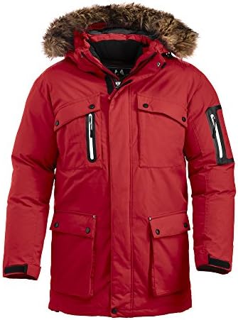 Swedish Brands Extreme Weather Parka Sizes XXS - XXXL (XXL, RED)