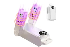 WDKXCN Secador De Zapatos Eléctrico, Secador Zapatos, Secador Calzado con 5 Temporizadores, Temperatura Constante De 45 °C, Shoe Dryer para Zapatillas Deporte, Botas Futbol, Botas, Guantes Boxeo