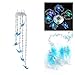 Produktbild vstoy Solar Mobile Windspiel, Farbe wechselnde LED-Solar Windspiel Solar Powered LED Hängelampe Wind Chime Licht Wind Chimes für Outdoor für den Gartenbau Beleuchtung Dekoration Home (Butterfly)
