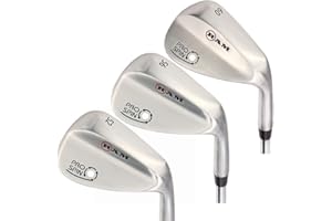 Juego de Wedges Ram Golf Pro Spin 3 - Wedges 52 ° Gap, 56 ° Sand, 60 ° lob - para Mano Derecha de Hombre