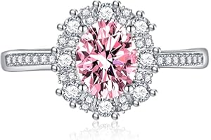 Bcenoilua Anello Argento 925 Donna Anello di Finto Moissanite Anelli di Fidanzamento Regolabile Anello di Promessa con Zirconia Cubica Anniversario Matrimonio Promessa Anello