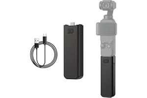 XBERSTAR Kieszonkowy uchwyt 3 baterii do DJI Osmo Pocket 3 przenośny uchwyt zasilania 4500 mAh aparat przenośny power bank (czarny)