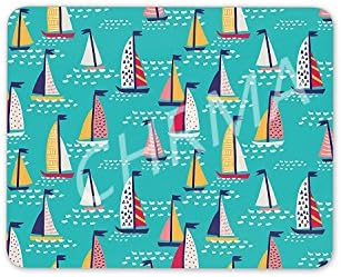 CHRMA Gaming Mouse Pad 9.25 x 7.75 Inches Colourful Sailing Boats Mouse Mat Pad - Sail Boating Dad image 20