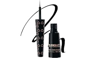 INSIGHT No Smudge Eyeliner - Black | Intense Matte Finish | Quick Drying |Smooth Application | Waterproof | Smudgeproof, 4 ml