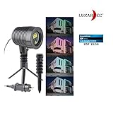 laser beleuchtung aussen test Led-Projektor LP-300 mit bewegtem Sternen-Regen-Lichteffekt • Flächen-Abdeckung: max. 56 m² bei 100 m Leuchtweite • Kippbar um 180°, mit Arretierung • Arbeitstemperatur: -20 bis 35 °C • Maße (ohne Standfuß oder Erdspieß): 10,5 x 20 x 15 cm, Gewicht: 415 g