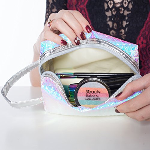 BeautyBigbang-Portable-Trousse--Maquillage-Pochette-de-Voyage-Sac-Motif-Ecaille-Cosmtique-Organisateur-de-Toilette-avec-Fermeture