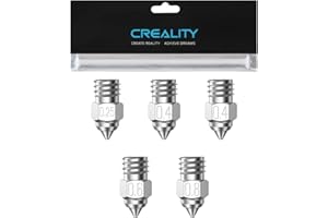 Creality 3D-Drucker MK-HF Düsen 5 Stück für Ender 3 Serie Ender 5 Serie CR-10 Serie Ender 3 S1 Ender-3 S1 Pro CR-6 SE CR-6 Max Sermoon V1 Pro Ender-2 Pro CR-200B CR-5 Pro H(CT-380) CR-10