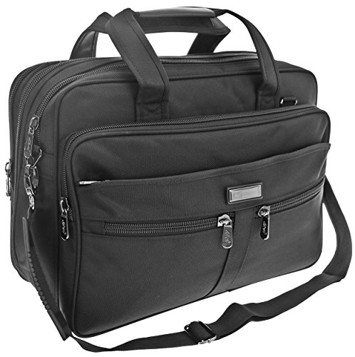 Schultertasche Citybag Flugbegleiter Ausweistasche Umhängetasche Business Messenger Bag Tasche Black NEU