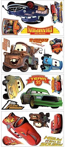 RoomMates RMK1520SCS RM – Disney Cars Piston Cup Champions Wandtattoo, PVC, Bunt, 29 x 13 x 2.5 cm - 2