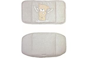 roba Reductor de asiento, funda para trona 'Heartbreaker', cojín de asiento de 2 piezas para tronas altas