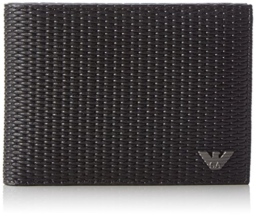 Armani Jeans Men's 9380127P922 Men's Wallet black Schwarz (NERO 00020)