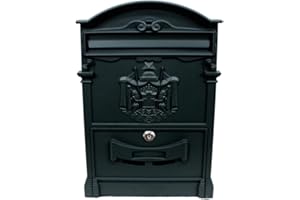 GENERIC Cassetta Postale In Alluminio "Regia" Ghisa Nero 25,5x8,5x41H