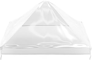 GRAFT Pavillon Abdeckung 3x3m | Schutzhaube für Gartenpavillon | Pavillondach Regenschutz | Gazebo Ersatzbezug | Wasserdicht Transparent | Wasserfeste Pavillon Abdeckplane | Wetterschutz Gartenzelt