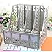 Produktbild humeng Office Desktop-Dateispeicherdokumentenablage Rack Ablagekorb A4 Office Supplies Vierfachablage Bücherregal @ 94740 [Vier Gitter]
