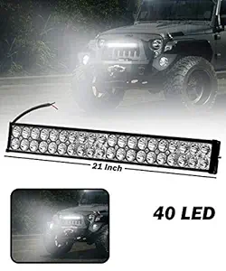 Gola International Super Bright Bar Light Focus + Flood Night Highway Driving Bar Light for Car, Truck & Bus (40 LED 21 