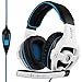 Produktbild 2016 Newest Sades sa-810 Multi-Plattform PS4 Gaming Headset, Wired Over-Ear-Kopfhörer mit Mikrofon Revolution für PS4 New Xbox One PC MAC Laptop iPad iPod neuen (white)